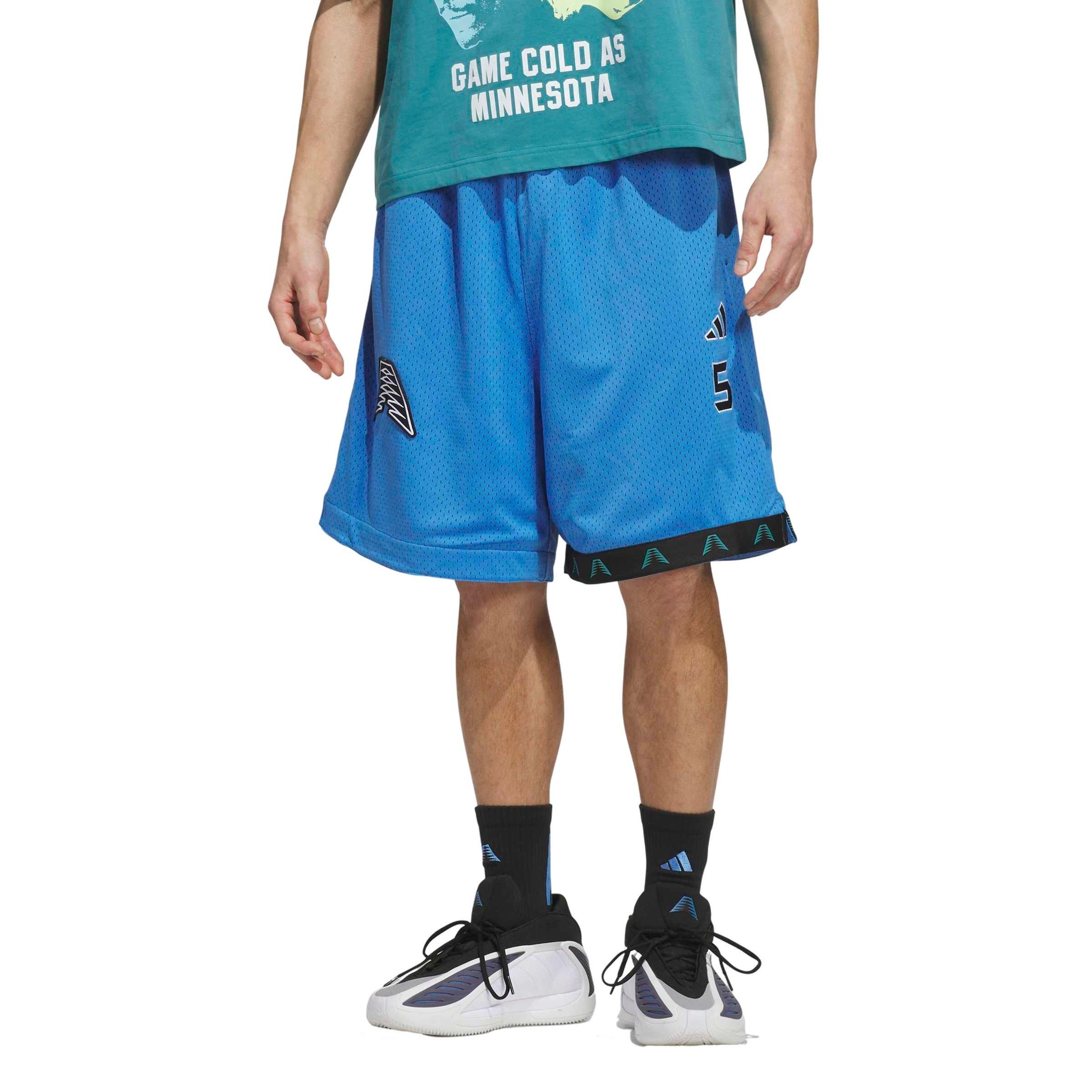 adidas Men's Anthony Edwards Foundation Basketball Short - Blue - BLUE